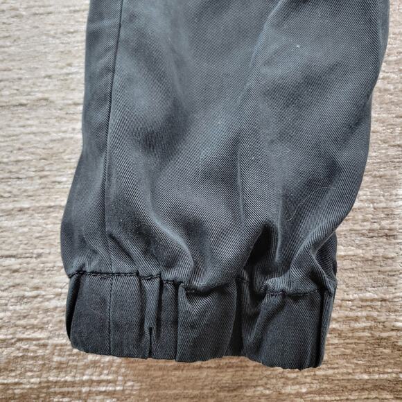 Banana Republic Utility Jogger Jumpsuit Womens 8 Tall Black Tencel Long Sleeve - Picture 15 of 16